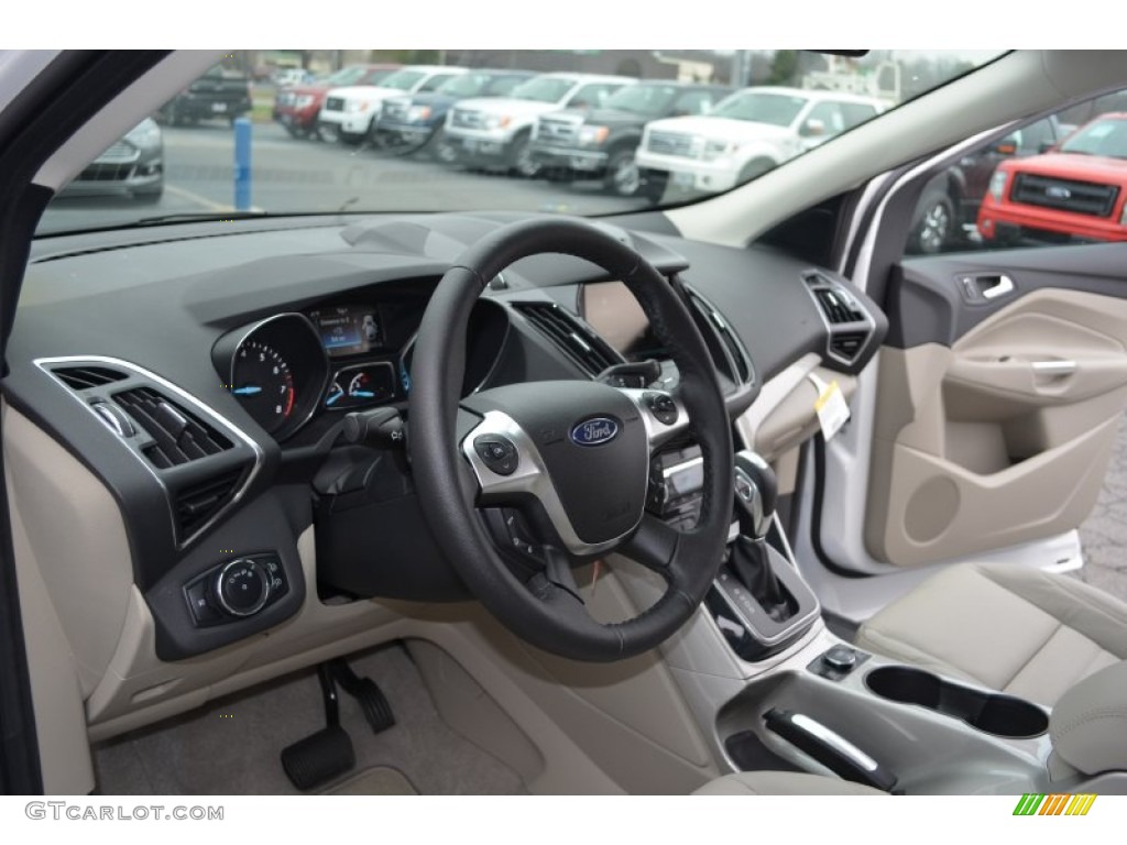 2013 Ford Escape SEL 1.6L EcoBoost Medium Light Stone Dashboard Photo #76604551