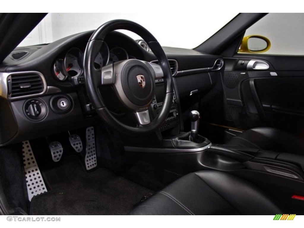 Black Interior 2007 Porsche 911 Turbo Coupe Photo #76605094
