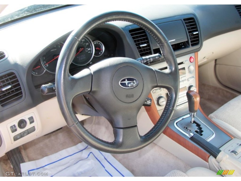 2006 Outback 3.0 R Wagon - Garnet Red Pearl / Taupe photo #13