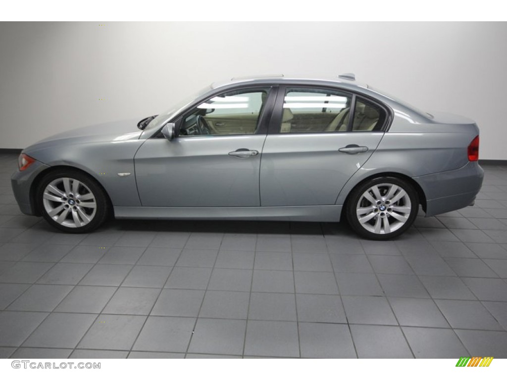 Arctic Metallic 2007 BMW 3 Series 328i Sedan Exterior Photo #76606558
