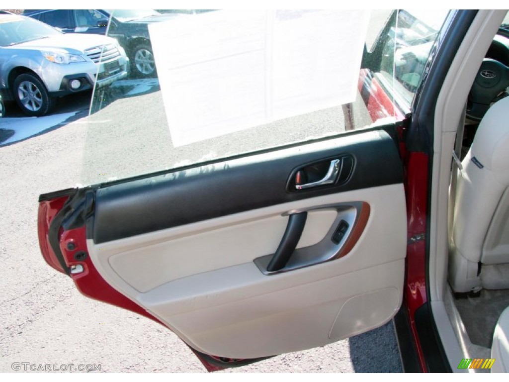 2006 Subaru Outback 3.0 R Wagon Taupe Door Panel Photo #76606636