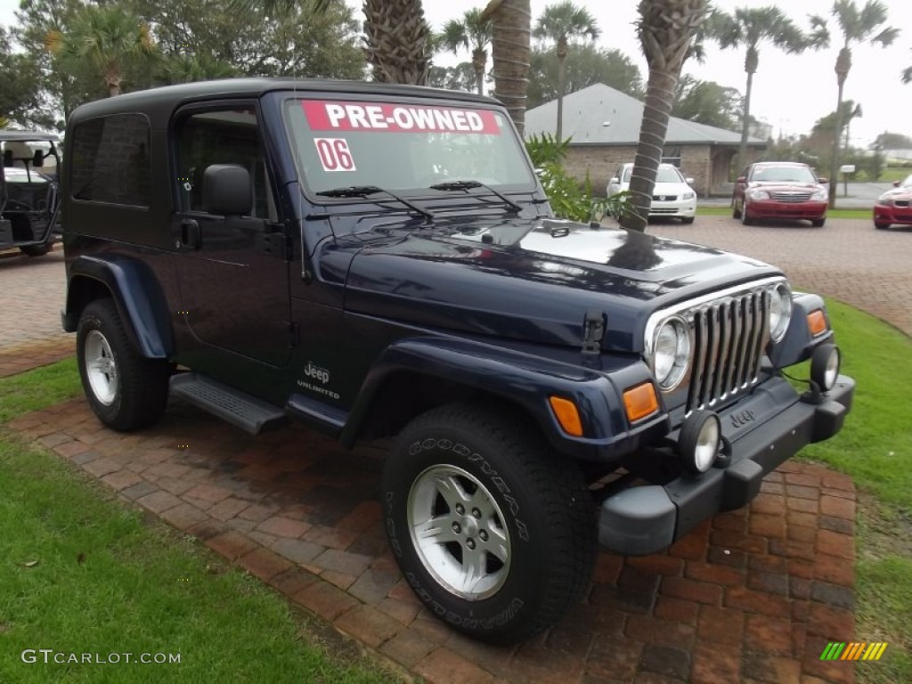 Midnight Blue Pearl 2006 Jeep Wrangler Unlimited 4x4 Exterior Photo #76606884