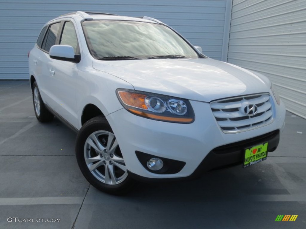 2011 Santa Fe SE - Frost White Pearl / Gray photo #1