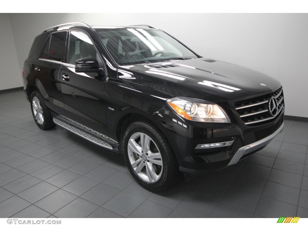 2012 ML 350 4Matic - Black / Black photo #1