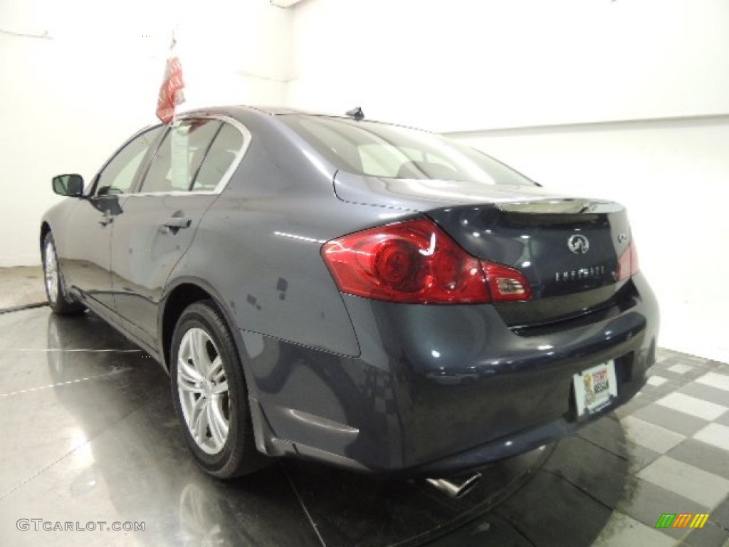 2011 G 25 x AWD Sedan - Blue Slate / Graphite photo #6