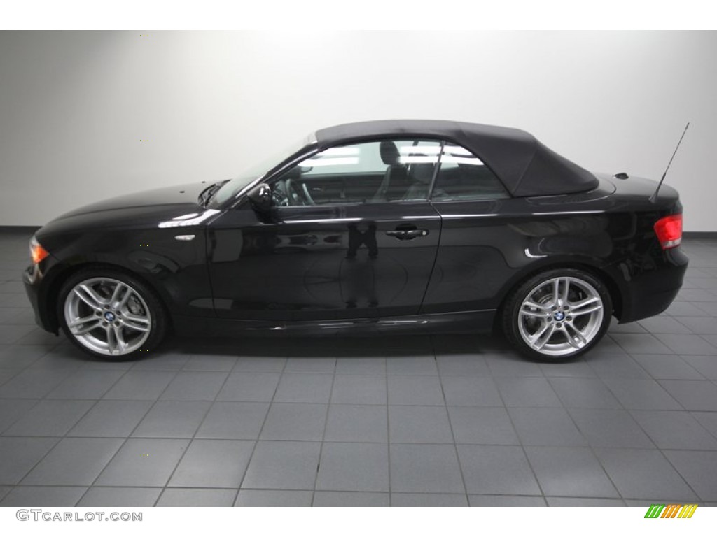 2012 1 Series 135i Convertible - Jet Black / Black photo #2
