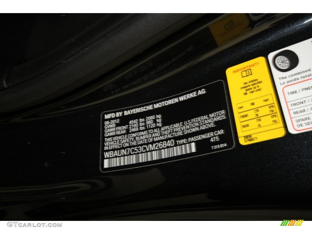 2012 1 Series 135i Convertible - Jet Black / Black photo #5