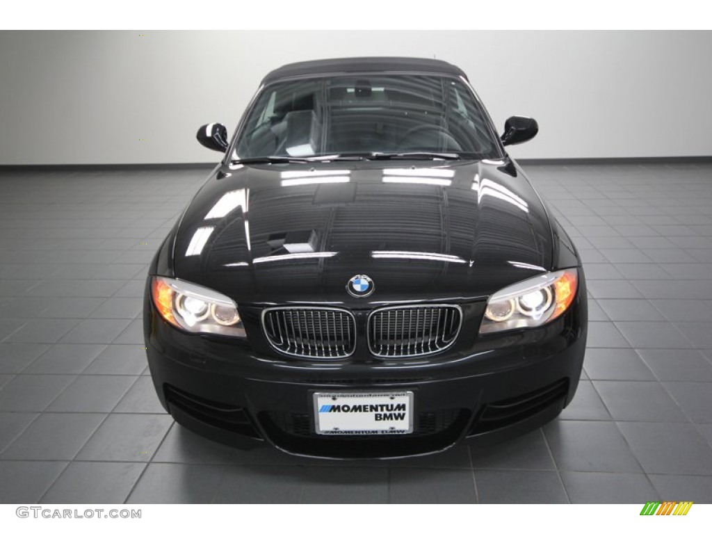 2012 1 Series 135i Convertible - Jet Black / Black photo #7