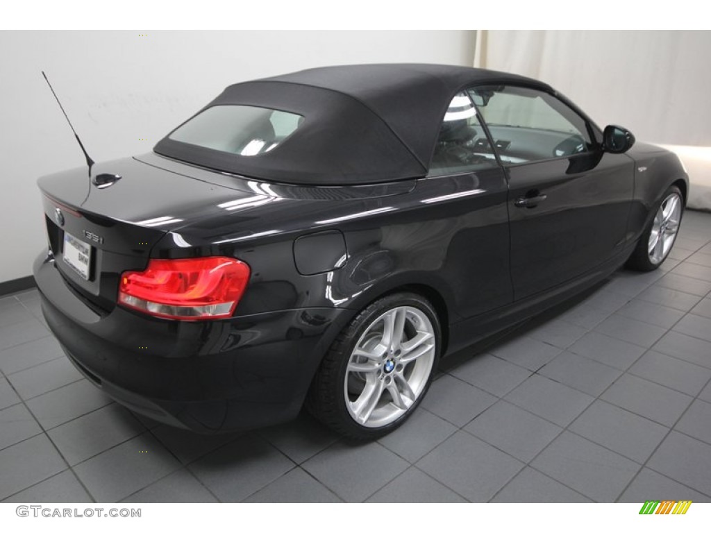 2012 1 Series 135i Convertible - Jet Black / Black photo #12
