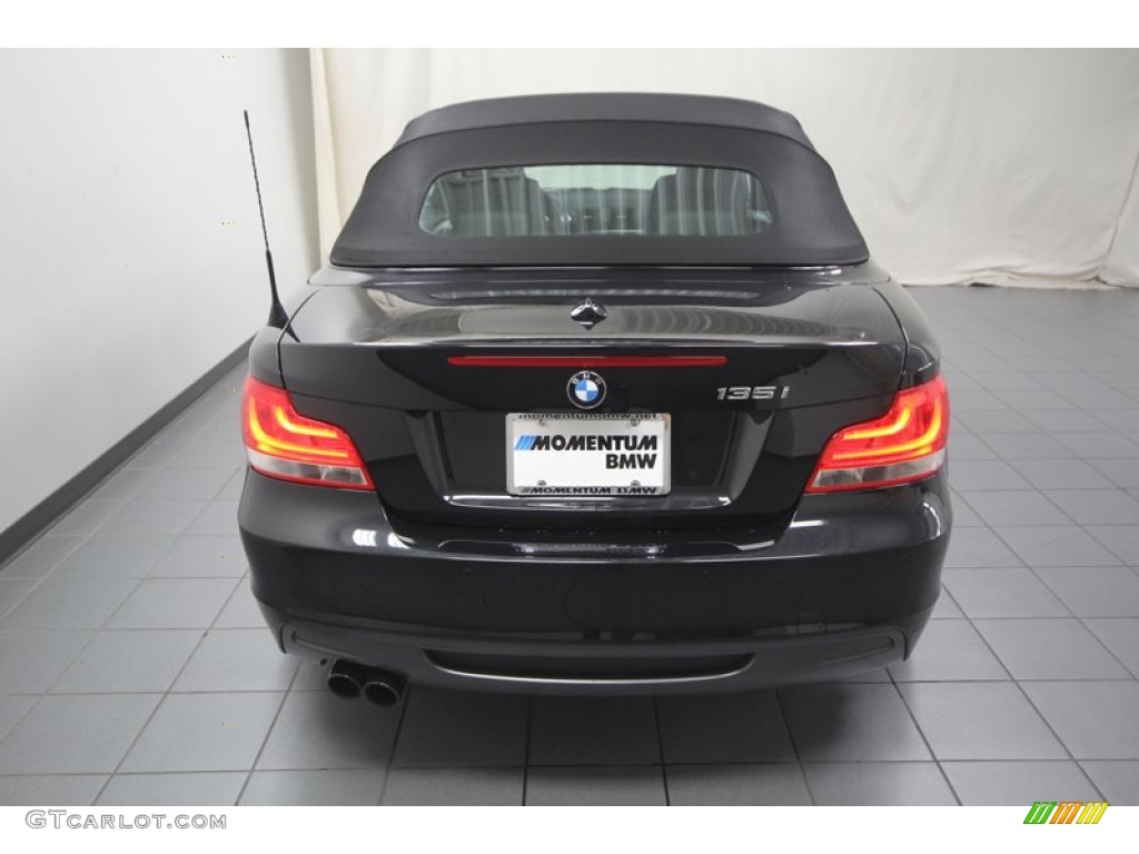 2012 1 Series 135i Convertible - Jet Black / Black photo #13