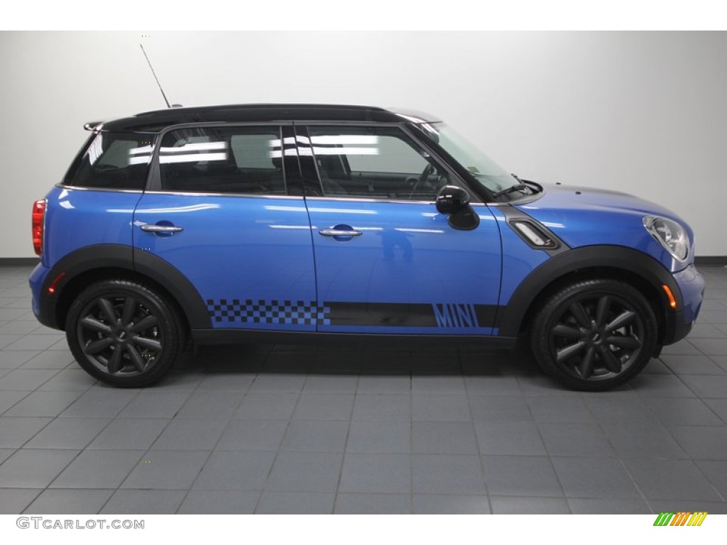True Blue Metallic 2012 Mini Cooper S Countryman Exterior Photo #76610900