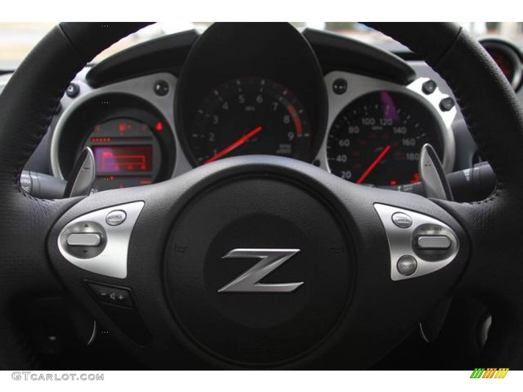 2013 Nissan 370Z Sport Coupe Black Steering Wheel Photo #76611496