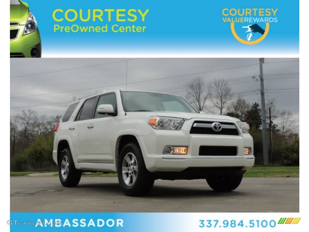 2010 4Runner SR5 - Blizzard White Pearl / Graphite photo #1