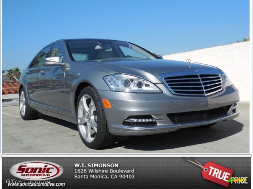 2013 S 550 Sedan - Palladium Silver Metallic / Ash/Grey photo #1
