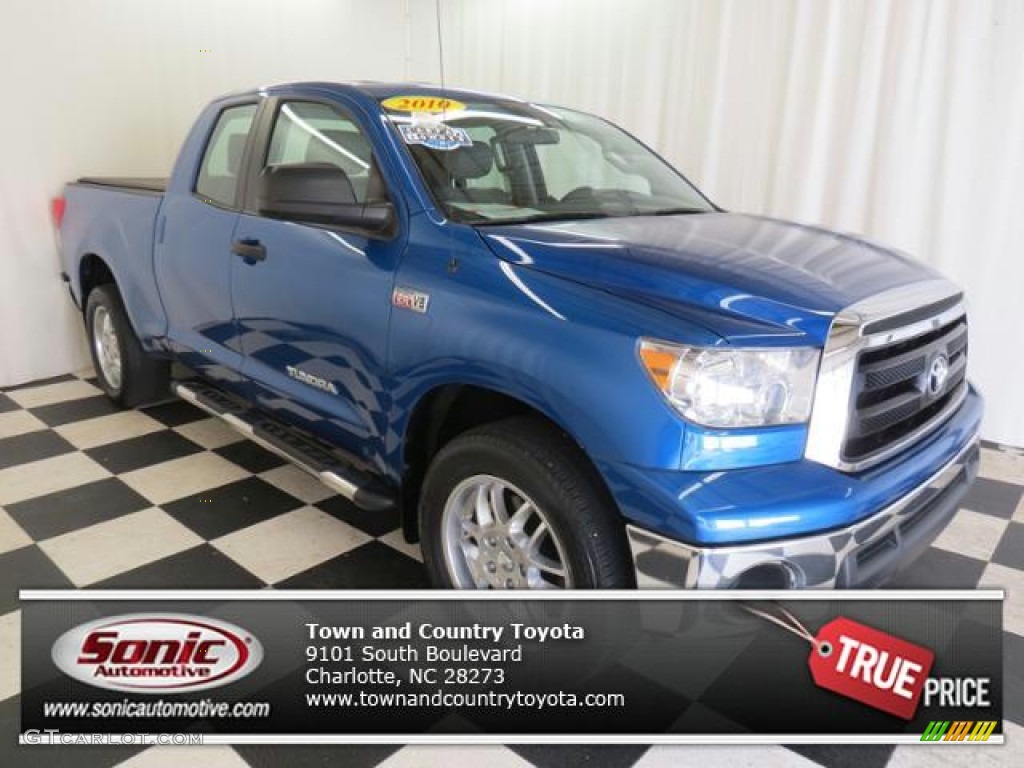 2010 Tundra Double Cab - Blue Streak Metallic / Graphite Gray photo #1