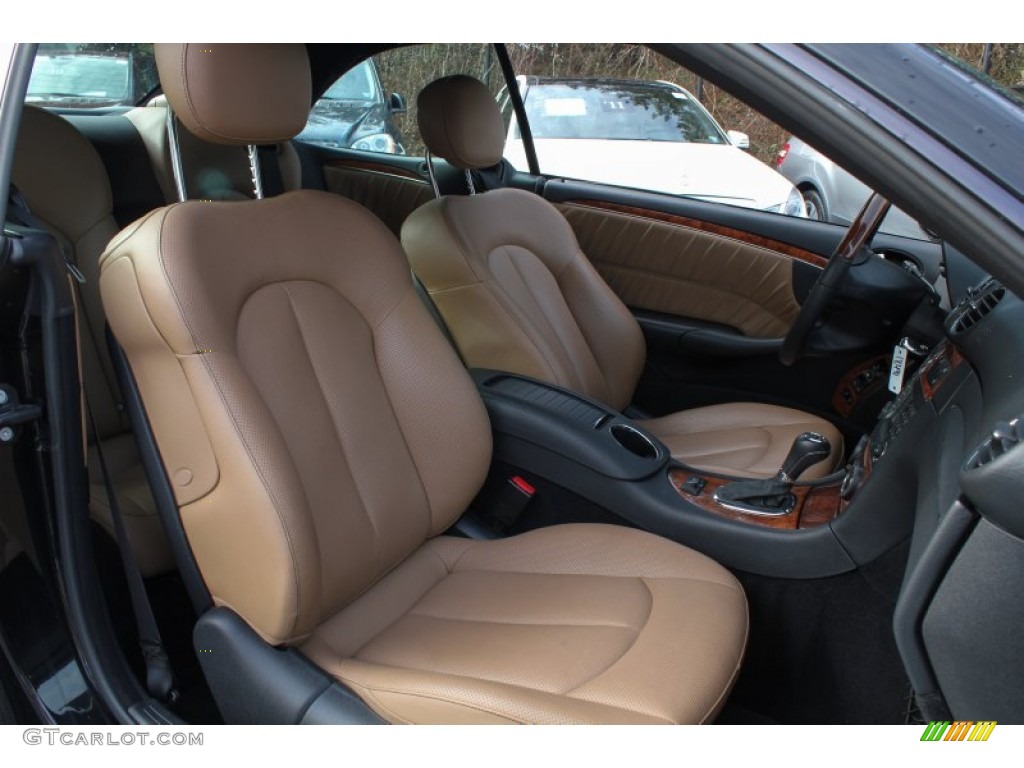 Cappuccino/Black Interior 2008 Mercedes-Benz CLK 350 Cabriolet Photo #76613329