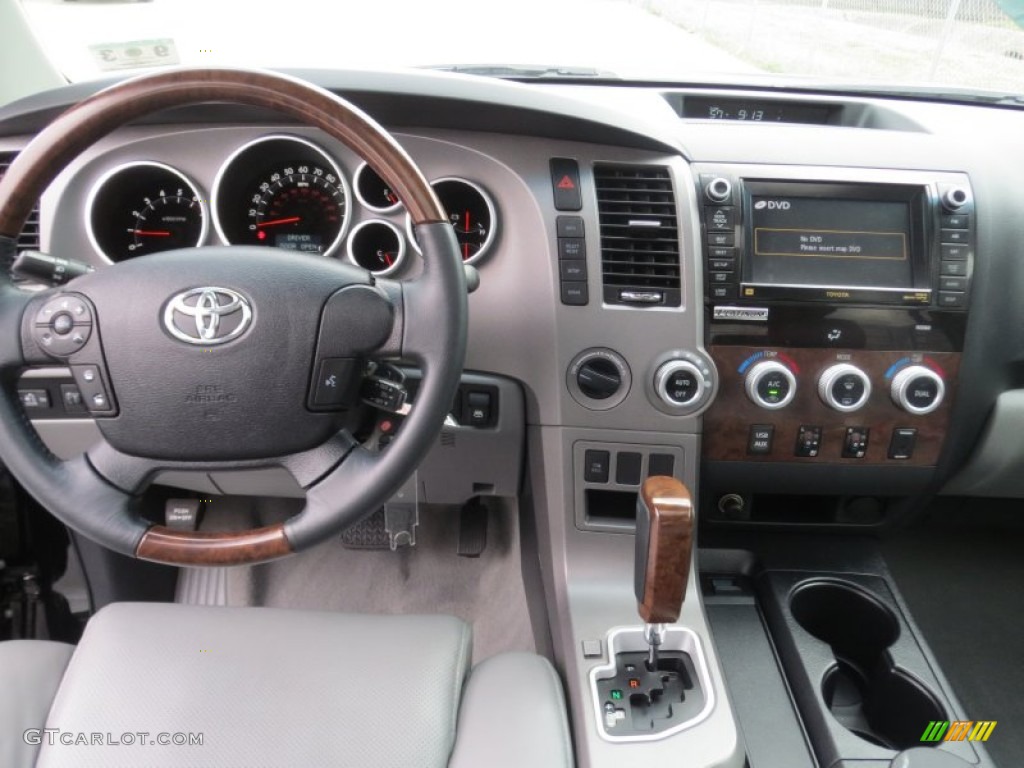 2010 Toyota Tundra Platinum CrewMax 4x4 Graphite Gray Dashboard Photo #76613374