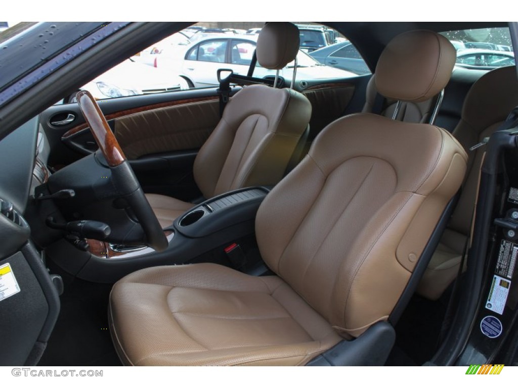 Cappuccino/Black Interior 2008 Mercedes-Benz CLK 350 Cabriolet Photo #76613380