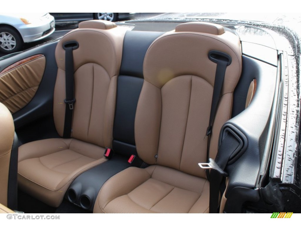 Cappuccino/Black Interior 2008 Mercedes-Benz CLK 350 Cabriolet Photo #76613524