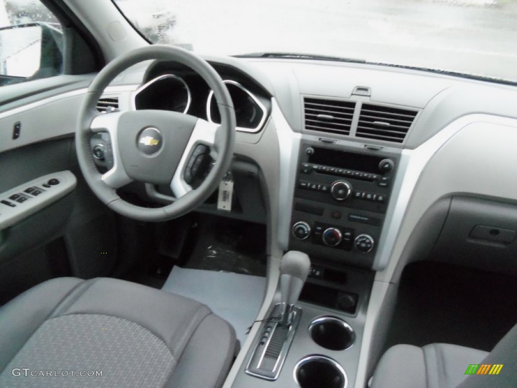 2012 Chevrolet Traverse LS AWD Dark Gray/Light Gray Dashboard Photo #76613590