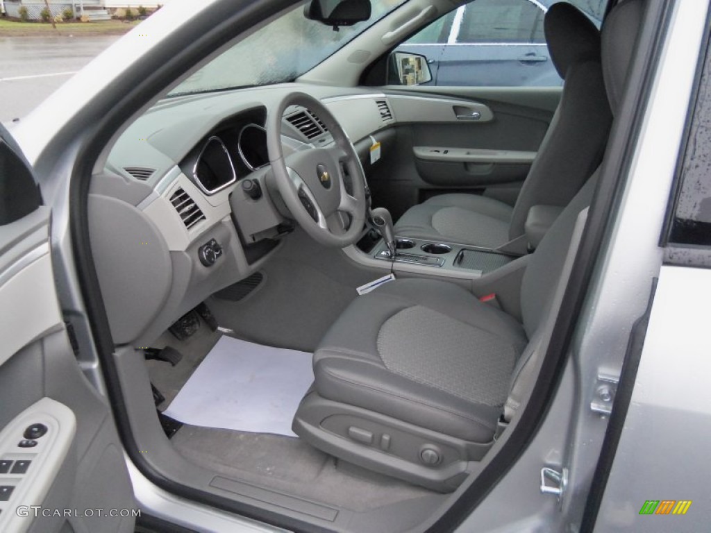 Dark Gray/Light Gray Interior 2012 Chevrolet Traverse LS AWD Photo #76613642
