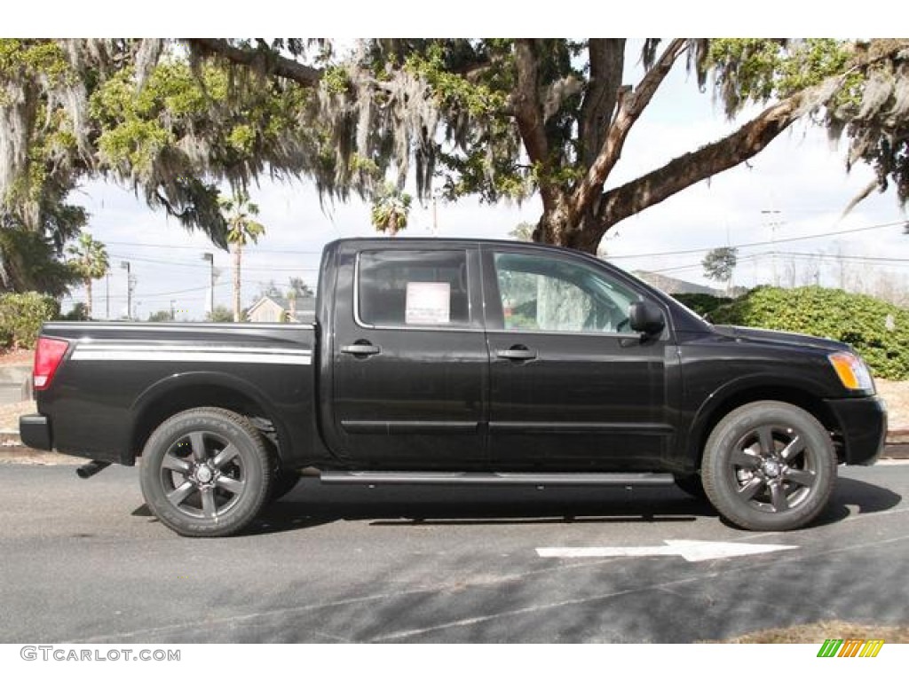 Galaxy Black 2012 Nissan Titan SV Crew Cab Exterior Photo #76613986