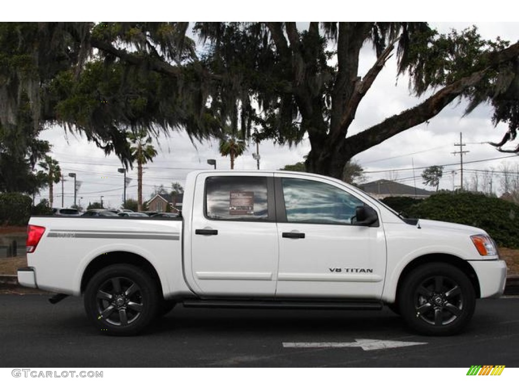 Blizzard White 2012 Nissan Titan SV King Cab 4x4 Exterior Photo #76614223
