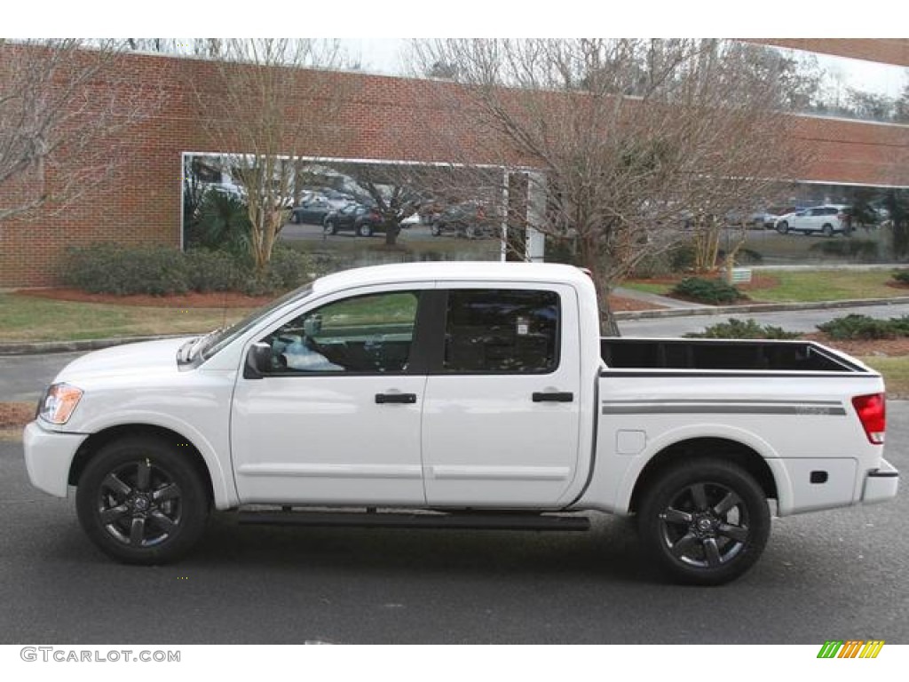 Blizzard White 2012 Nissan Titan SV King Cab 4x4 Exterior Photo #76614328