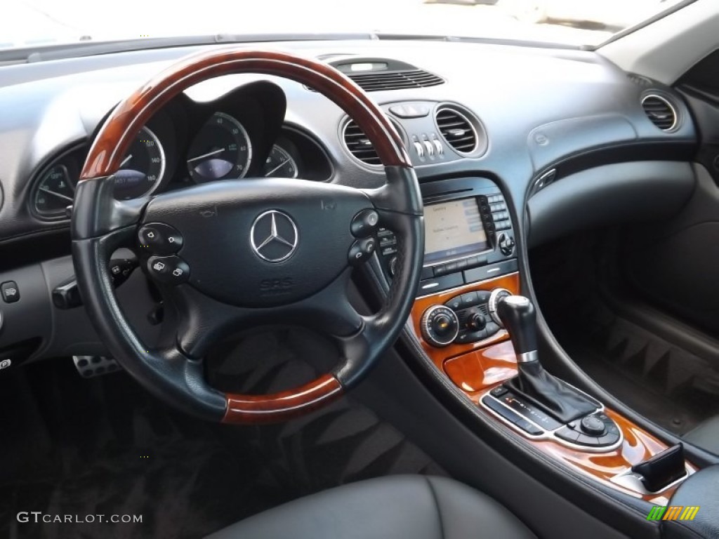 2005 Mercedes-Benz SL 500 Roadster Charcoal Dashboard Photo #76614469