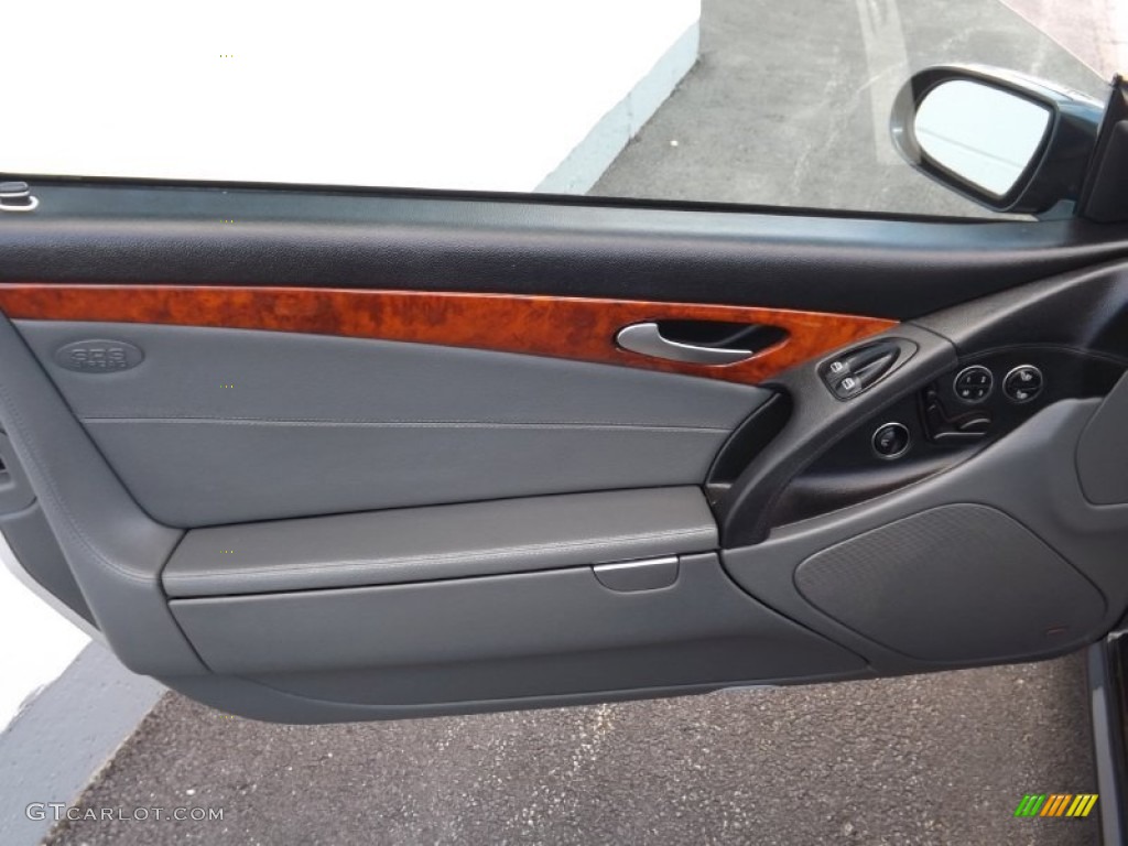 2005 Mercedes-Benz SL 500 Roadster Charcoal Door Panel Photo #76614525