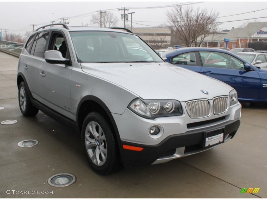 Titanium Silver Metallic 2010 BMW X3 xDrive30i Exterior Photo #76615351