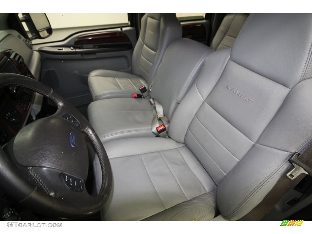 Medium Flint Interior 2007 Ford F250 Super Duty Lariat Crew Cab 4x4 Photo #76616281