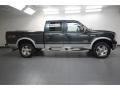 2007 Dark Green Satin Metallic Ford F250 Super Duty Lariat Crew Cab 4x4  photo #8