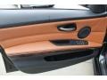 Saddle Brown Dakota Leather Door Panel Photo for 2010 BMW 3 Series #76616694