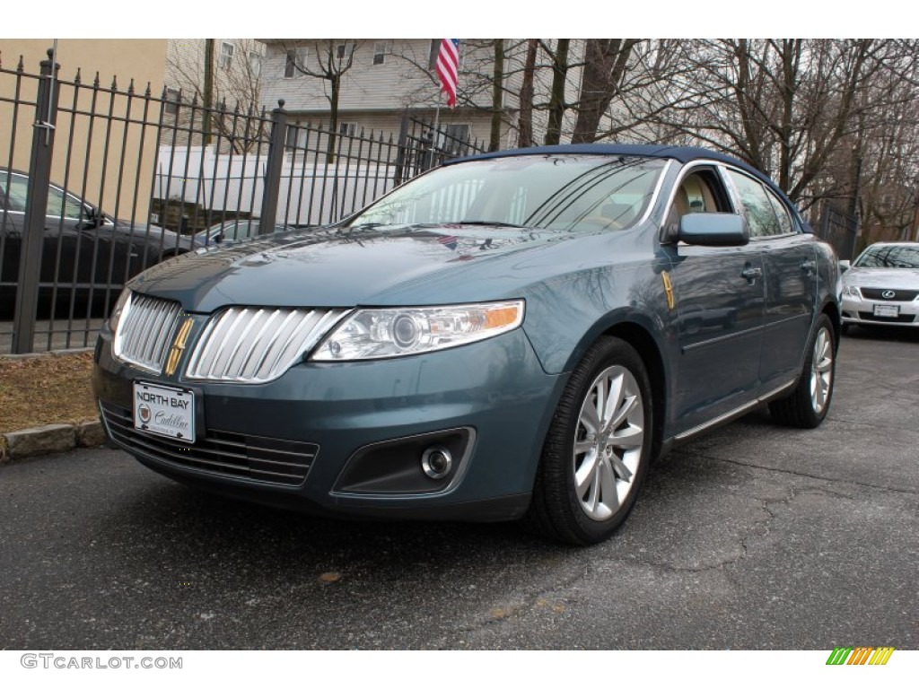 2010 MKS EcoBoost AWD - Atlantis Green Metallic / Cashmere/Fine Line Ebony photo #1