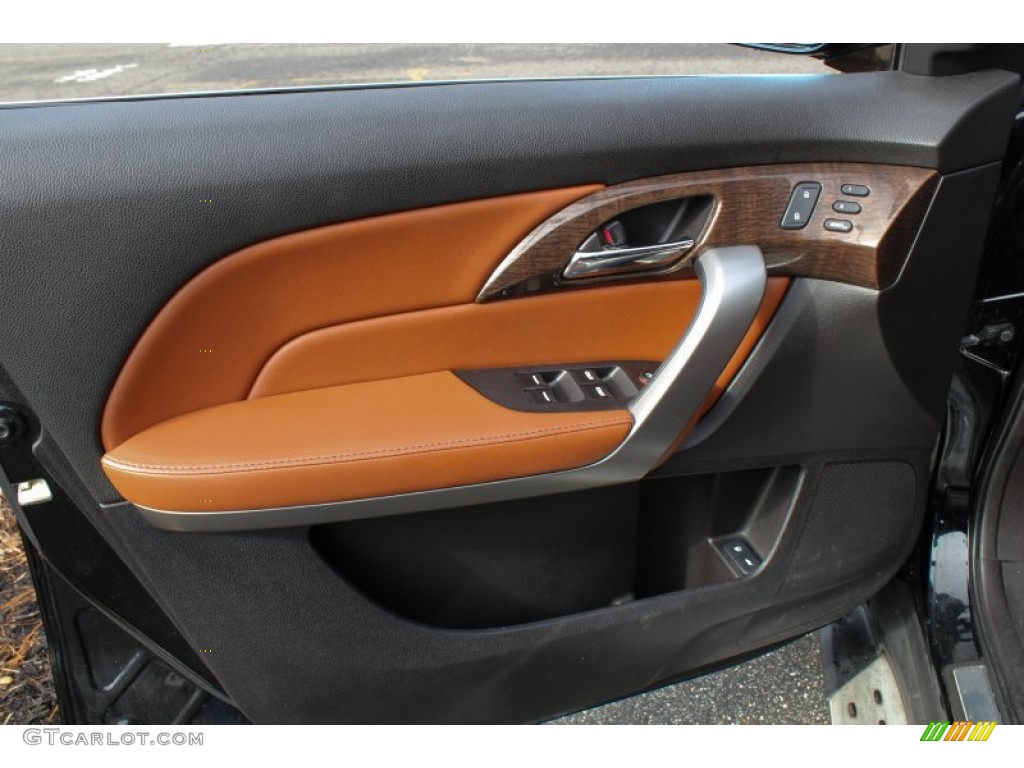2010 Acura MDX Advance Umber Brown Door Panel Photo #76617204