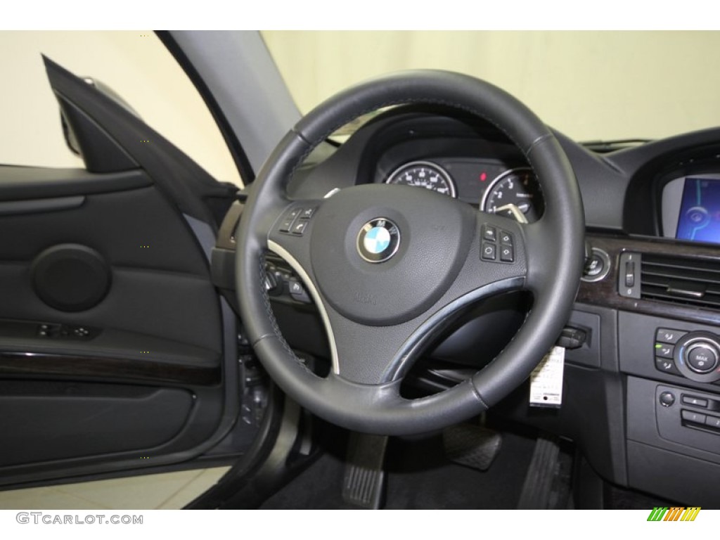 2011 3 Series 335i Coupe - Space Gray Metallic / Black photo #29