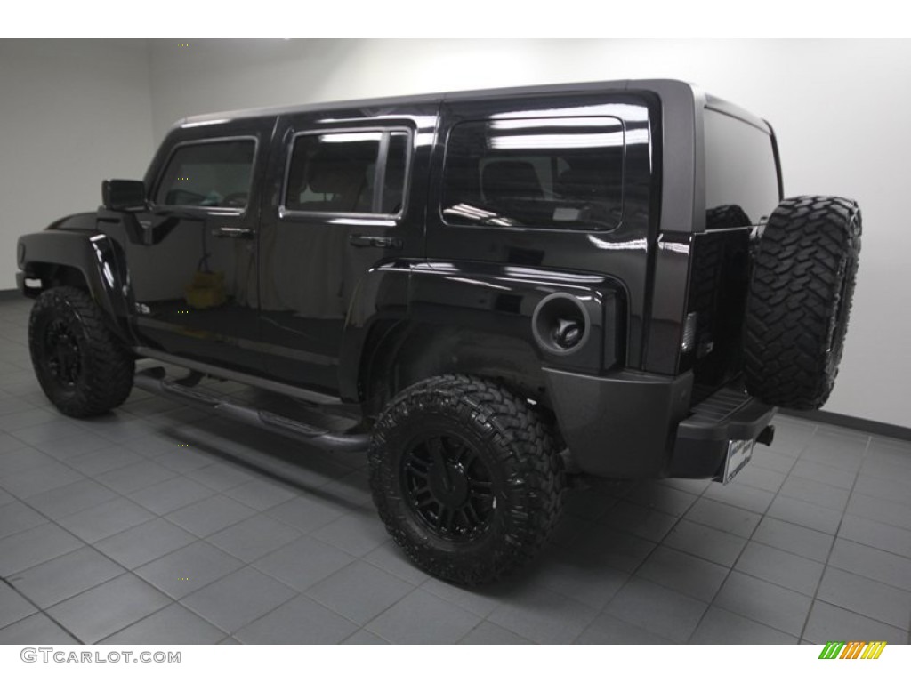 Black 2007 Hummer H3 Standard H3 Model Exterior Photo #76617936