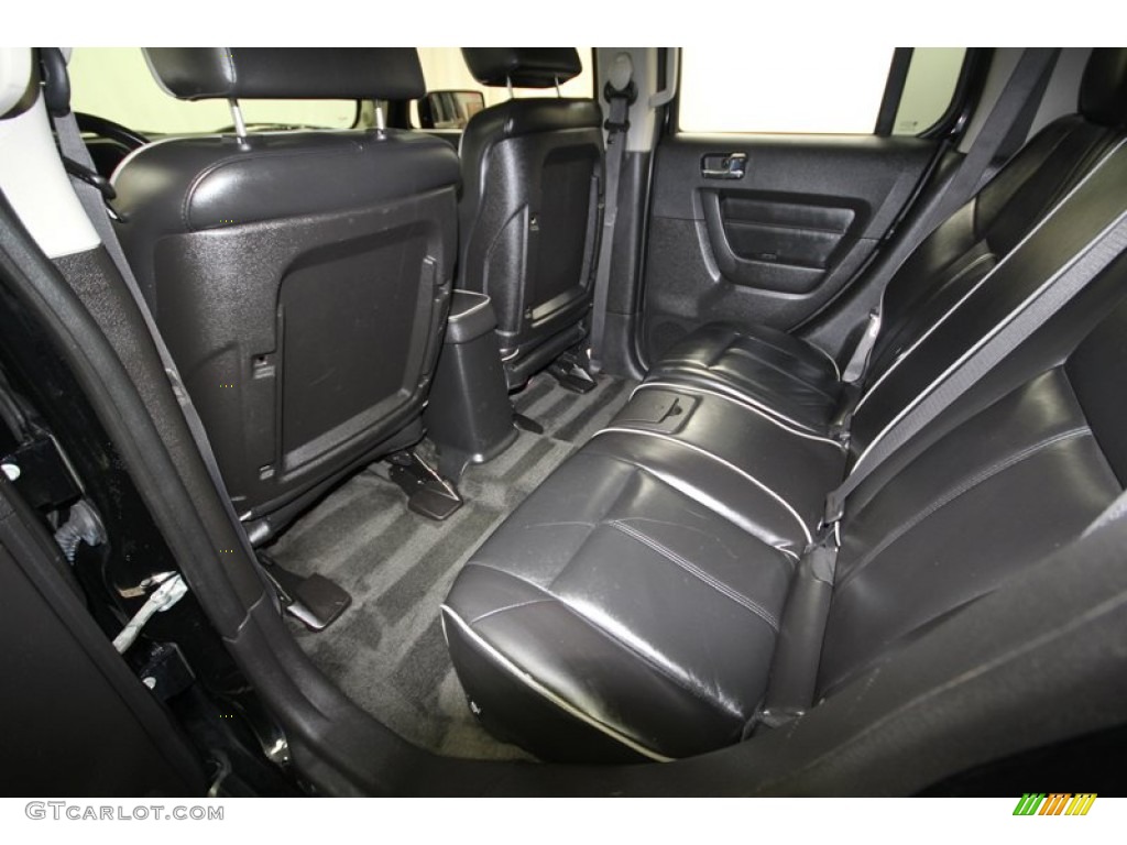Ebony Black/Pewter Interior 2007 Hummer H3 Standard H3 Model Photo #76618162