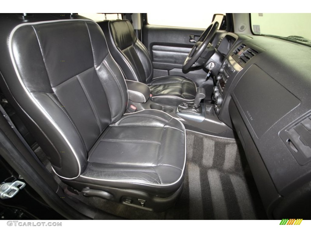 Ebony Black/Pewter Interior 2007 Hummer H3 Standard H3 Model Photo #76618279