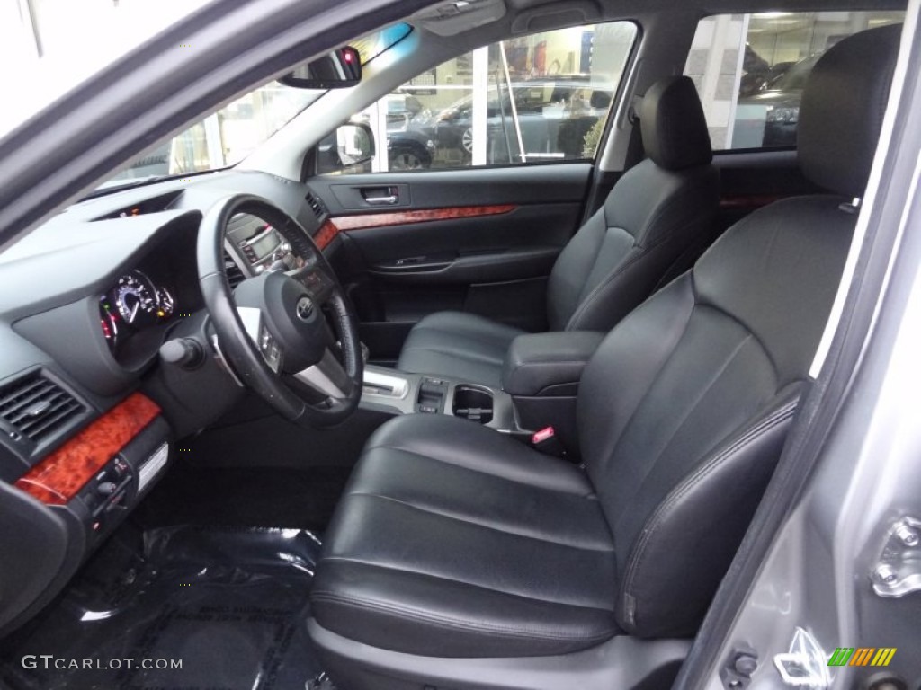 Off Black Interior 2010 Subaru Outback 2.5i Limited Wagon Photo #76618669