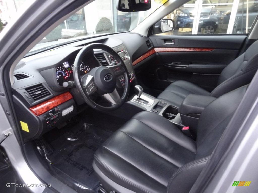 Off Black Interior 2010 Subaru Outback 2.5i Limited Wagon Photo #76618679