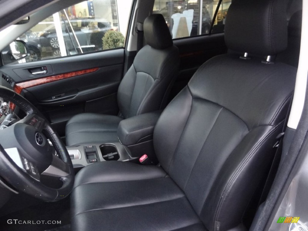 Off Black Interior 2010 Subaru Outback 2.5i Limited Wagon Photo #76618689