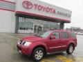 2008 Red Brawn Nissan Pathfinder LE 4x4  photo #1