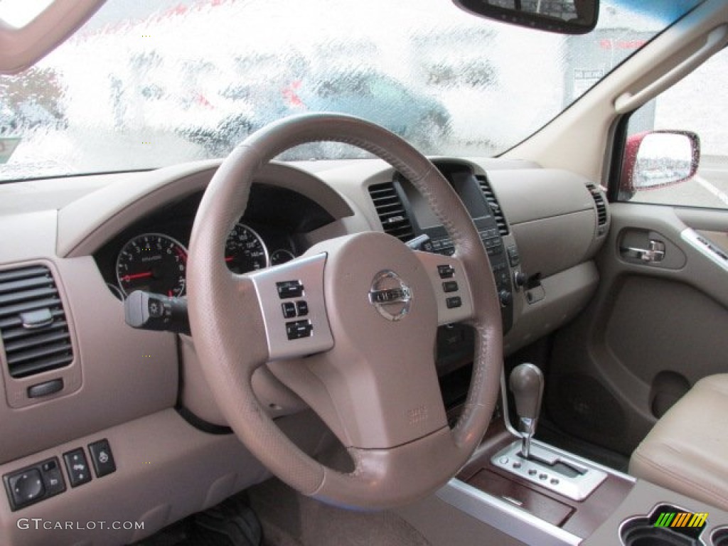 2008 Pathfinder LE 4x4 - Red Brawn / Cafe Latte photo #11