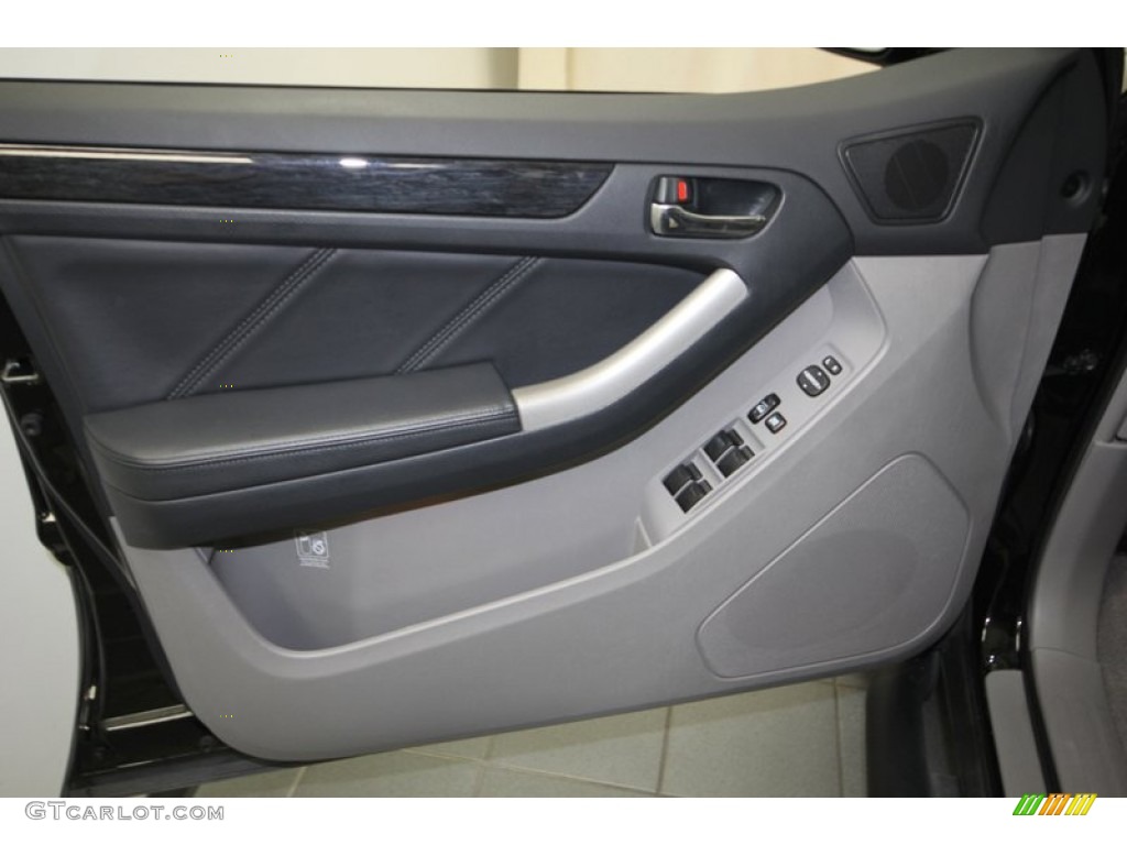 2009 Toyota 4Runner Urban Runner Dark Charcoal/Ash Alcantara Door Panel Photo #76620373