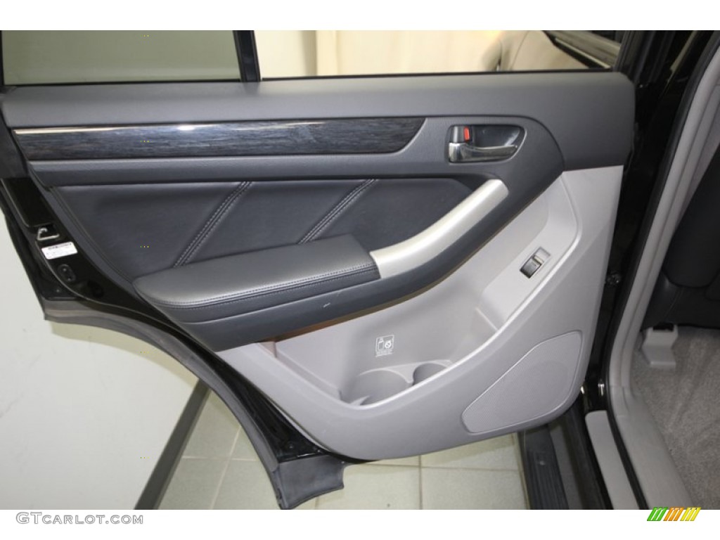 2009 Toyota 4Runner Urban Runner Dark Charcoal/Ash Alcantara Door Panel Photo #76620473