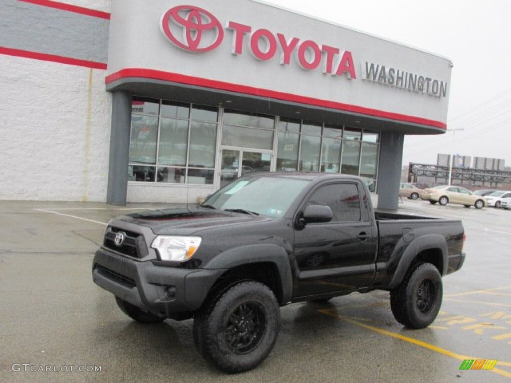 2012 Tacoma Regular Cab 4x4 - Black / Graphite photo #1