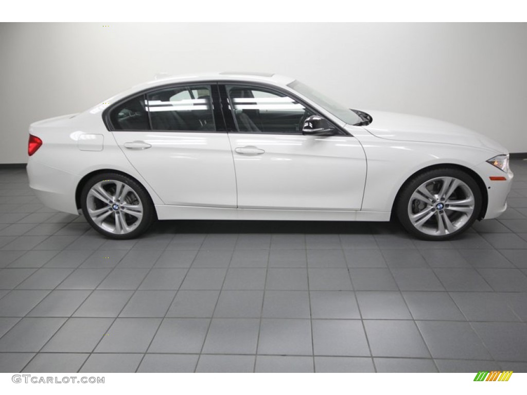 2013 3 Series 335i Sedan - Alpine White / Black photo #2