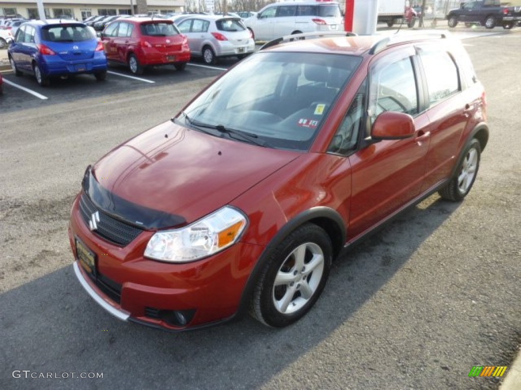 2007 SX4 Convenience AWD - Sunlight Copper Pearl / Black photo #3